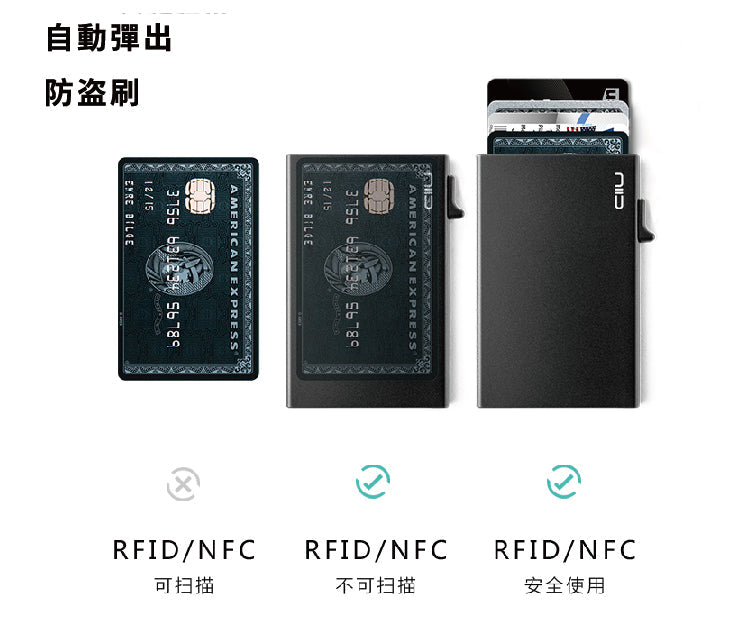 香港行貨 NIID Slide Mini Wallet II‧環保純素皮革 RFID小銀包型卡片盒 NII17